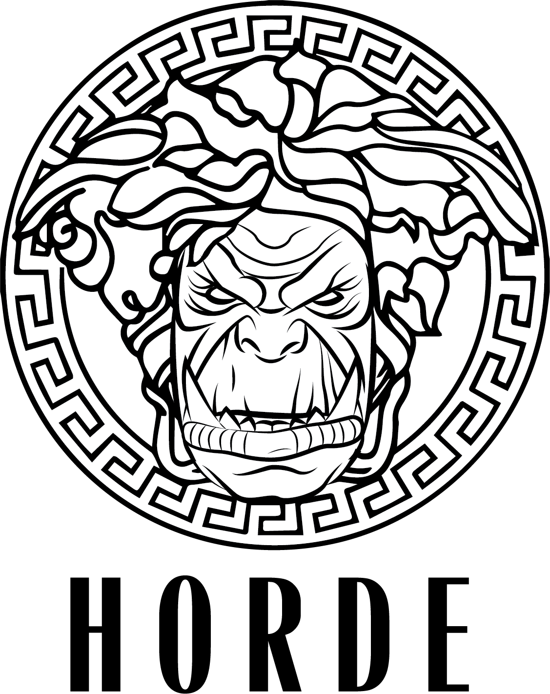 Famous Logo That Represents One Company Or Group, In - Medusa Versace Logo Png (1127x1422), Png Download