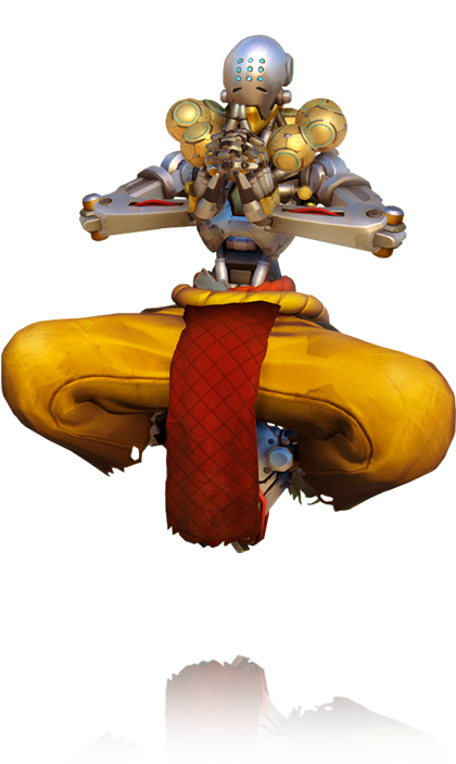 Zenyatta Overwatch Png - Overwatch Characters Zenyatta (858x873), Png Download