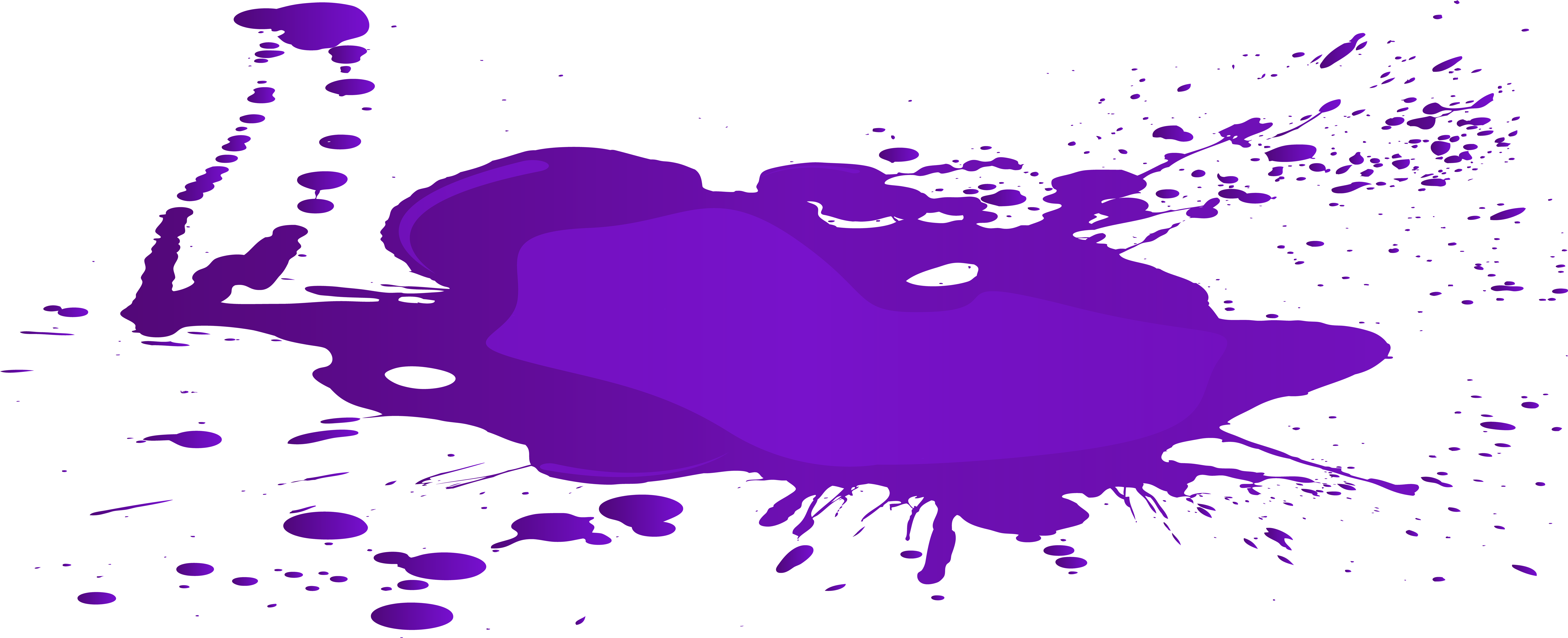 Paint Transparent Clip Art Black And White - Paint Stain Transparent (8000x3305), Png Download