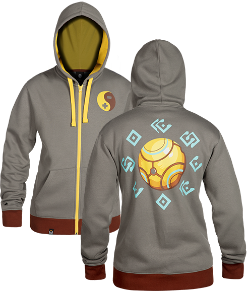 Overwatch Ultimate Zenyatta Zip Up Hoodie - Overwatch Hoodie (490x580), Png Download