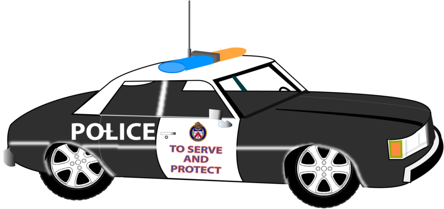 Clipart Car Police Officer - Police Car Clipart Png (1024x457), Png Download