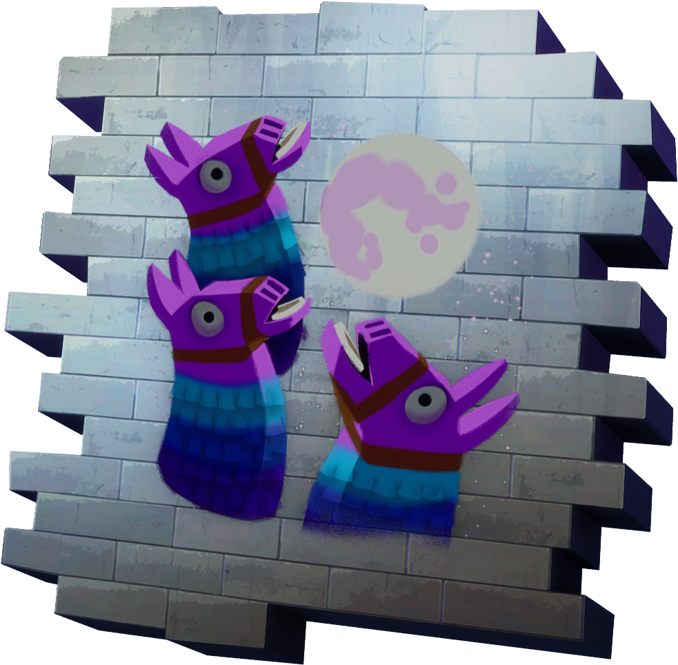 Three Llamas - Fortnite Do It Spray (1100x1100), Png Download