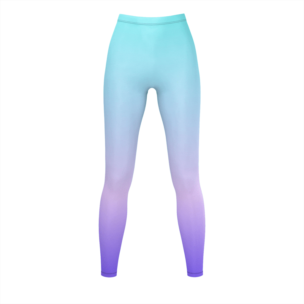 Cool Gradient Tricot Knit Leggings - Leggings (1024x1024), Png Download