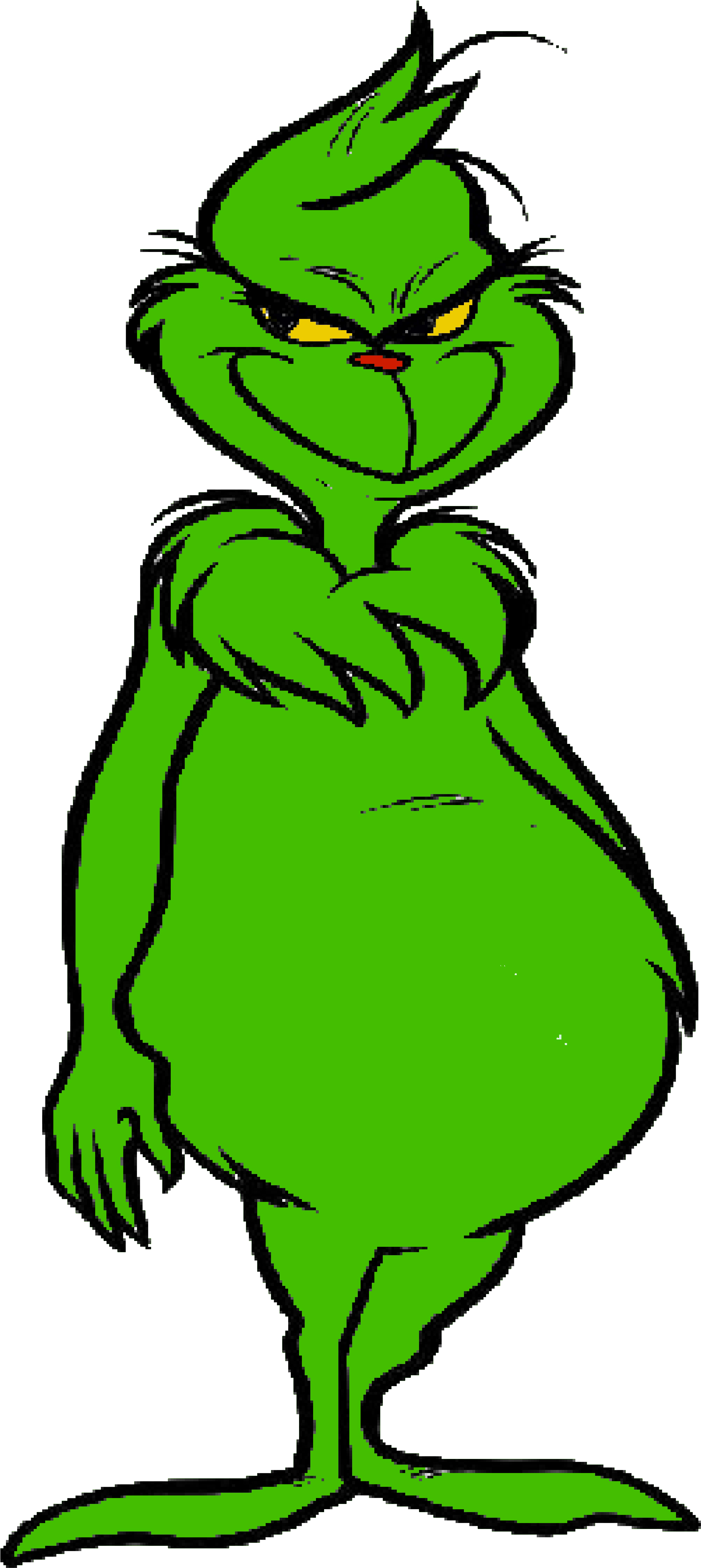 Show Some Christmas Kindness - Grinch Clip Art (3224x6324), Png Download