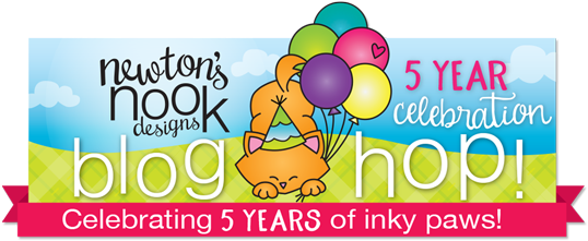 Newton's Nook Designs 5 Year Anniversary Hop - Newton's Nook Designs Purr-fect Die Set - Knight's (550x225), Png Download
