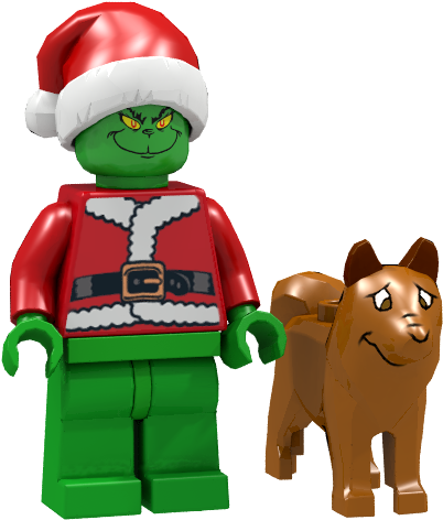 How The Grinch Stole Christmas - Santa Minifigure Series 8 Lego Minifigures (468x498), Png Download