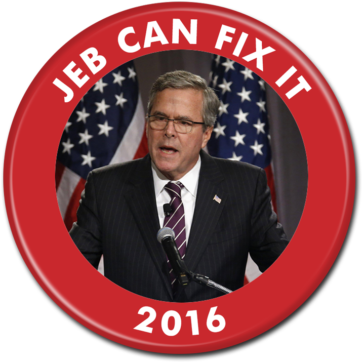 Jeb Bush Button - Rand Paul Vs. Jeb Bush On The Issues [book] (800x800), Png Download