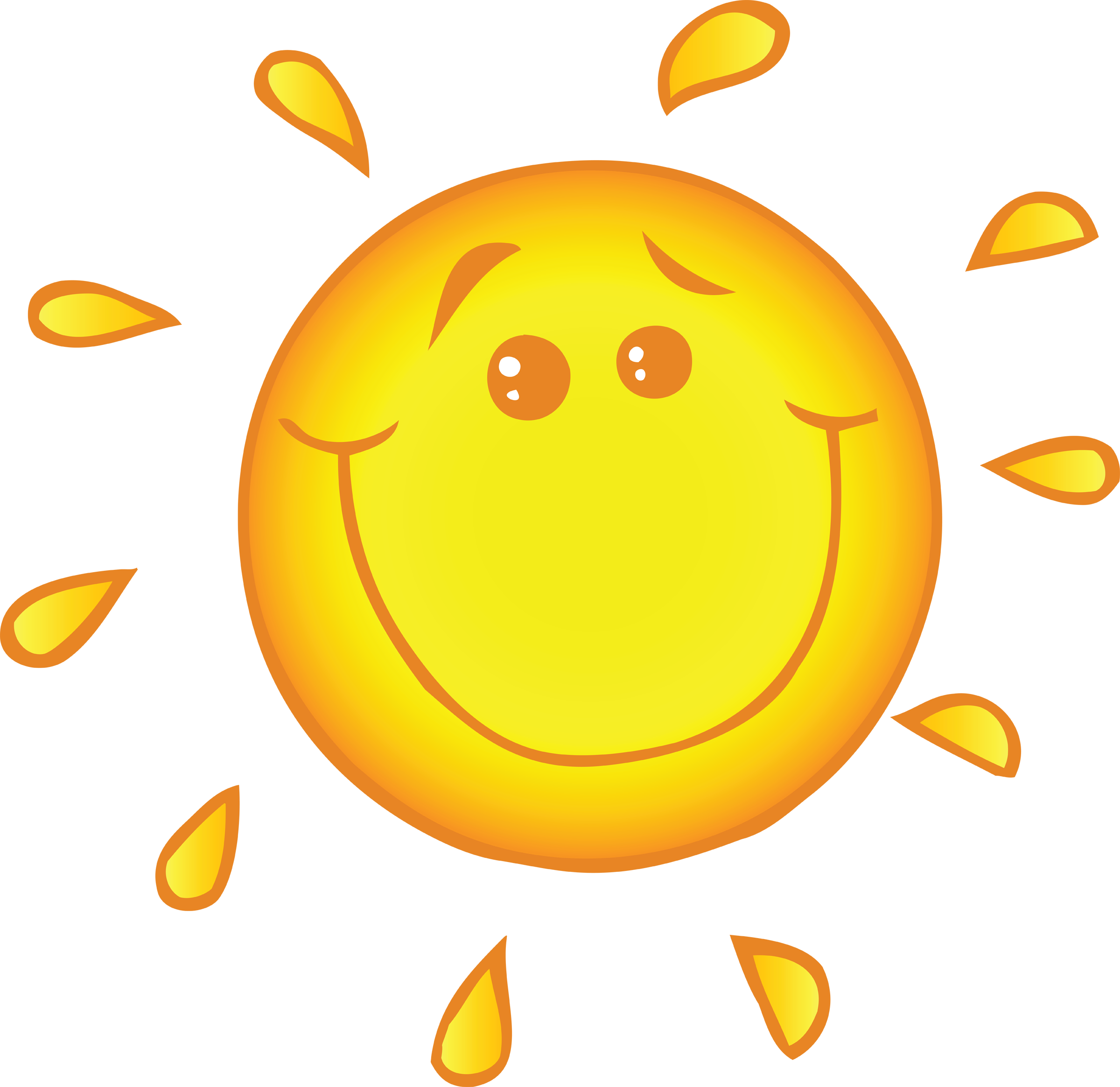 Sun T Image Cartoons - Cartoon Sun Smiling Png (2400x2329), Png Download