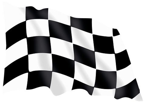 Flag Chess Corse Race Auto Road Sport Peop - Racing Flag Png (478x340), Png Download