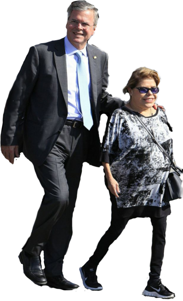 Post - Jeb Bush Wife Goblin (619x1016), Png Download