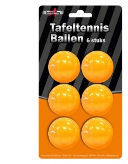 42x Ping Pong Balls, Orange - Summerplay Tafeltennisbal (6 Per Verpakking) (640x640), Png Download