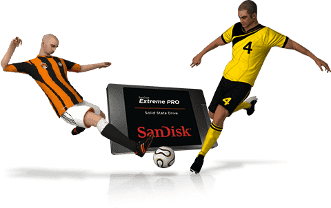 Ssd-soccer - Sandisk (480x302), Png Download