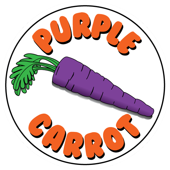 Carrot Clipart Thick - Purple Carrot Clip Art (600x600), Png Download
