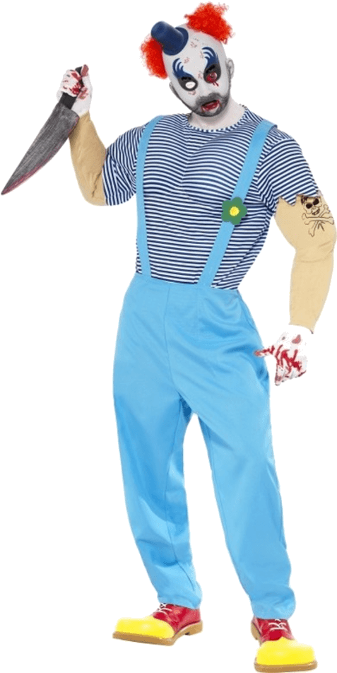 Adult Bubbles The Clown Outfit (600x951), Png Download