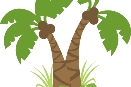 Cartoon Tropical Rainforest Trees - Jungle Clipart Png Free (450x300), Png Download