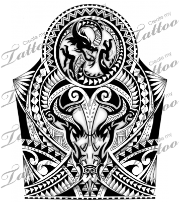 Clip Art Stock Polynesian Maori Shoulder Half Pinterest - Tattoo (400x400), Png Download