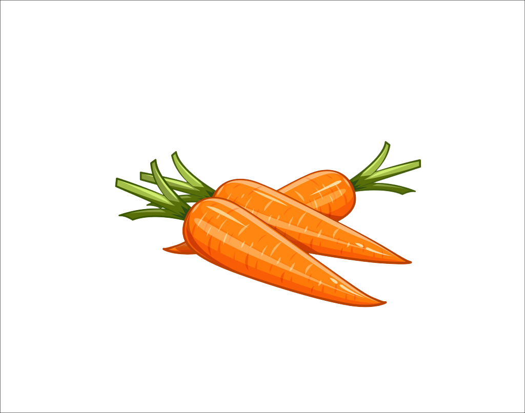 Clip Art Three Carrots Transprent Png Free - Carrots Transparent (1024x806), Png Download