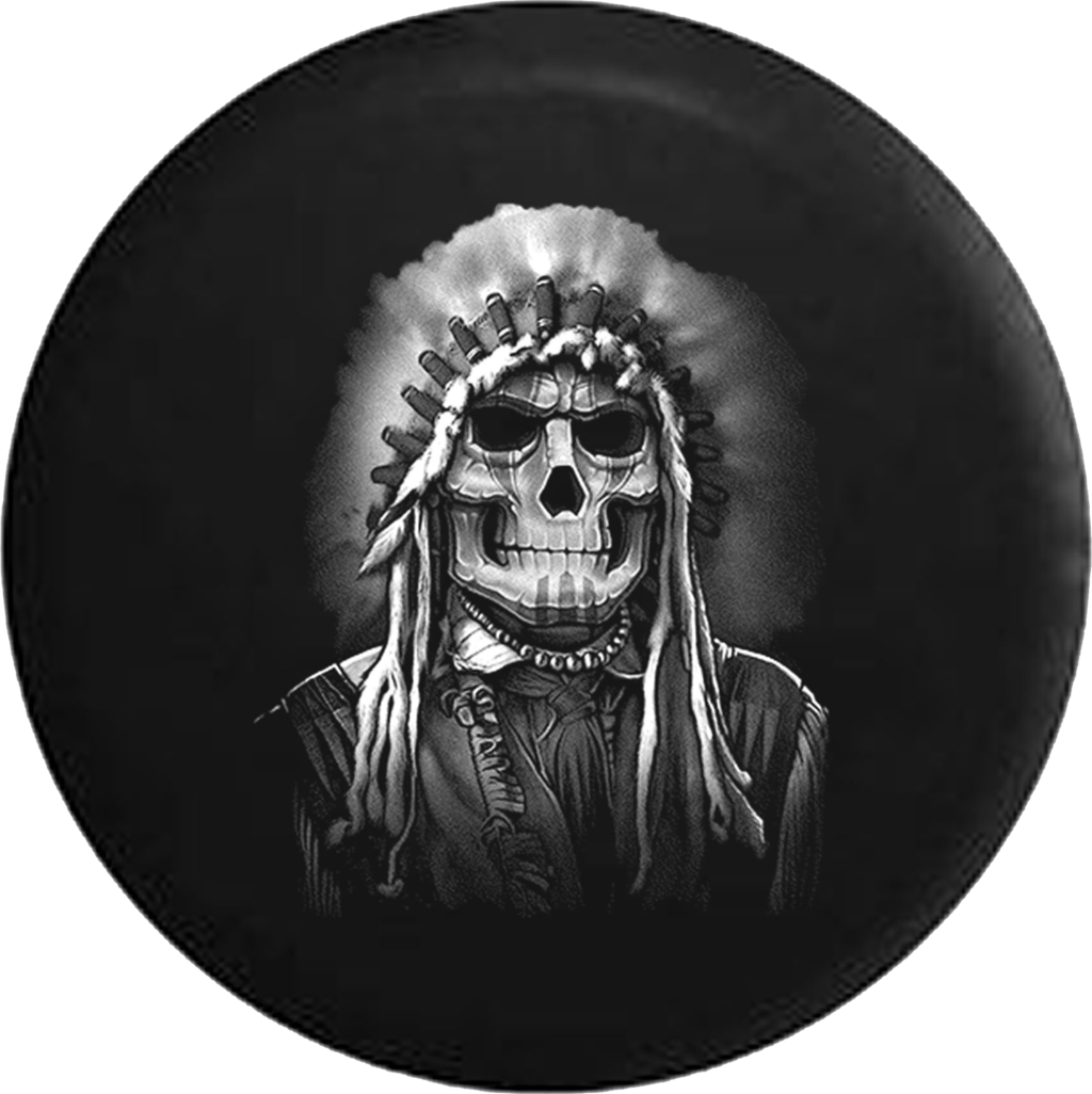 Painted Face Skull American Indian Native Chief Jeep - Painted Face Skull American Indian Native Chief (1024x1026), Png Download