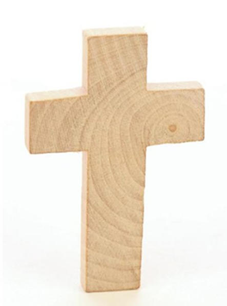 Wooden Cross 01 - Factory Direct Craft Package Of 24 Unfinished Wood (600x600), Png Download