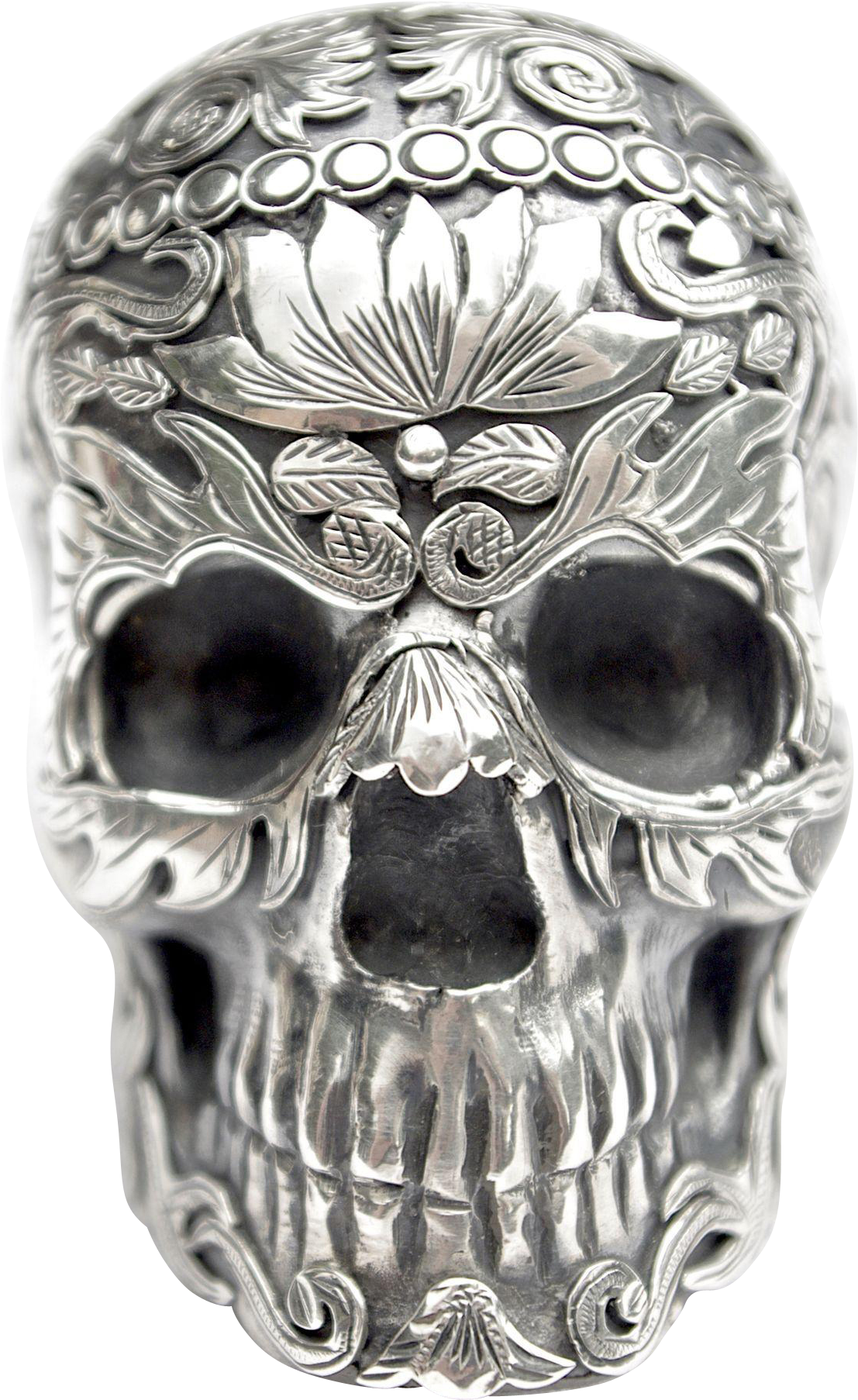 A Vintage Mexican Silver Day Of The - Calavera (1805x1805), Png Download
