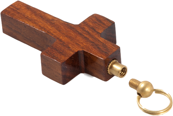 Wooden Cross Cremation Cross - Pendant (600x600), Png Download