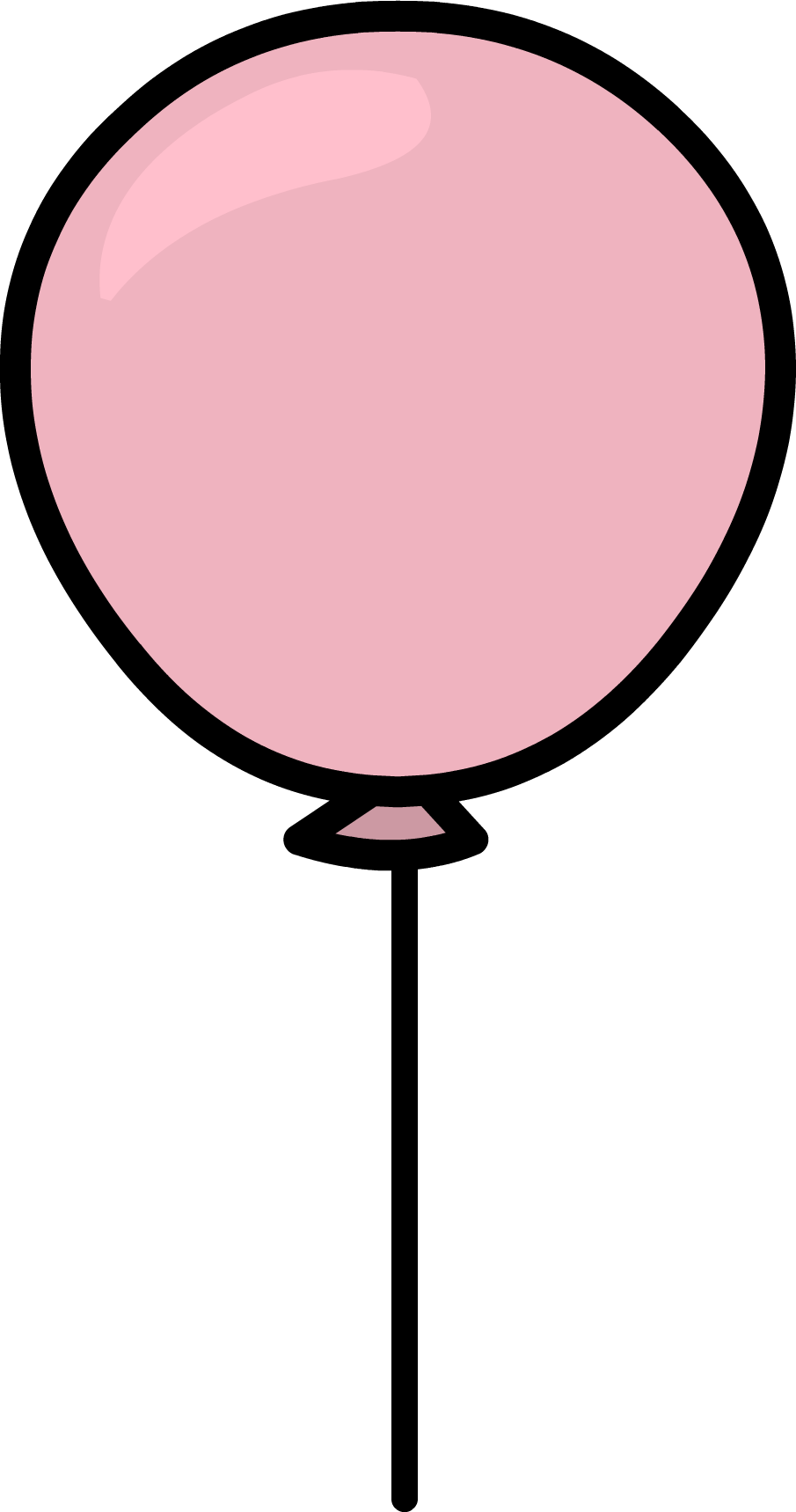 Pink Balloon Sprite 005 - Balloon (905x1718), Png Download