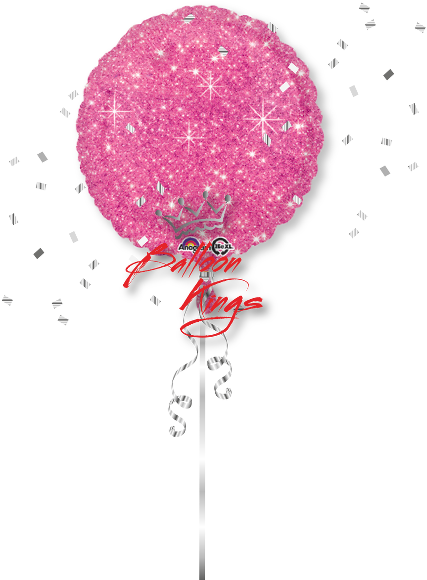 Pink Glitter Png - Pink Glitter Balloon Png (1068x1280), Png Download