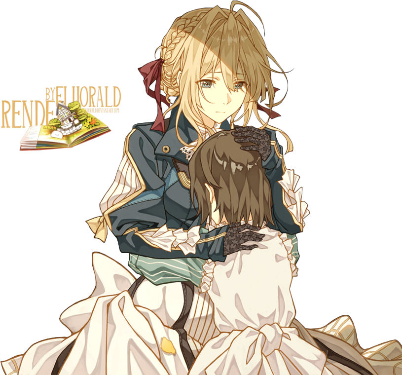 Download HD Bougainvillea Drawing Violet Evergarden - Anime Transparent