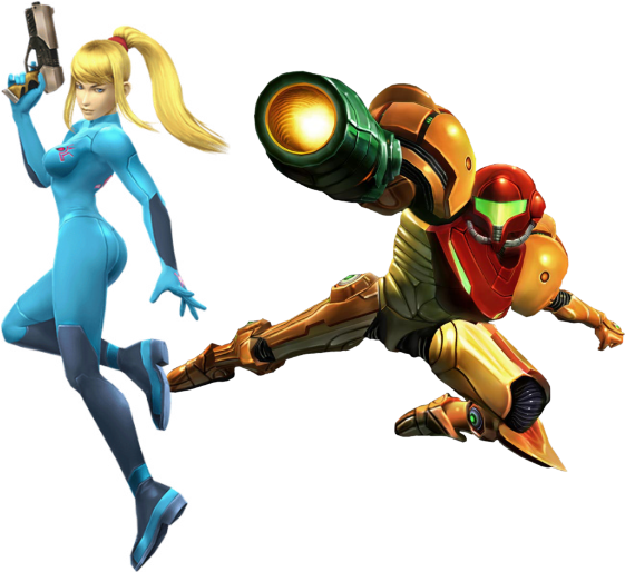 Samus & Zero Suit Samus - Zero Suit Samus Wii U Vs Ultimate (688x599), Png Download