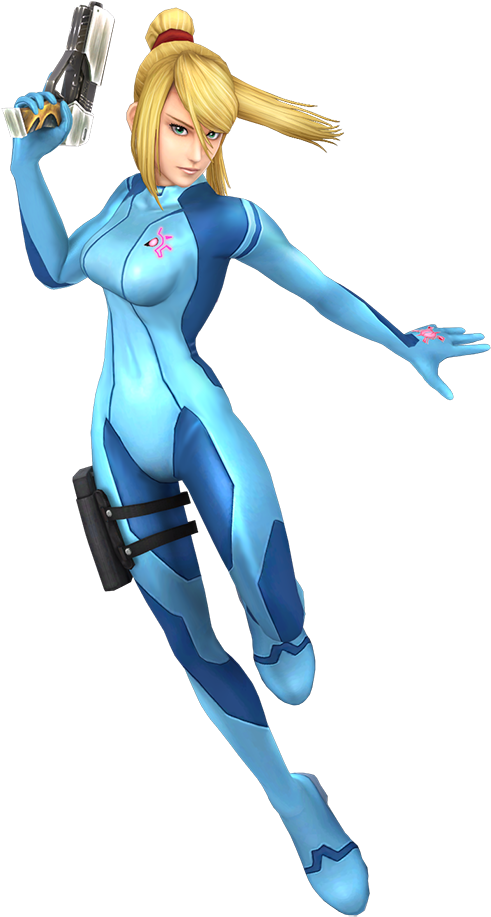 Super Smash Bros - Zero Suit Samus Smash Ultimate (565x957), Png Download