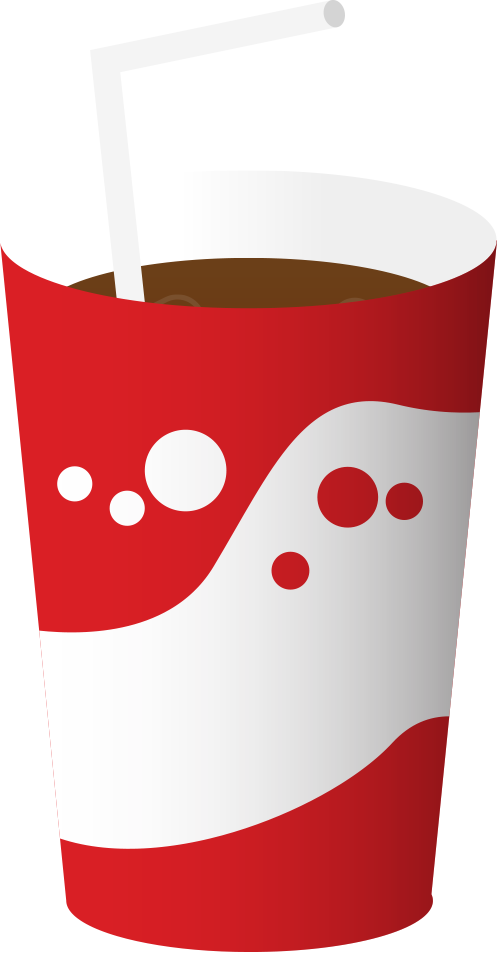 View Soda Clipart - Fast Food Drink Clipart (497x953), Png Download