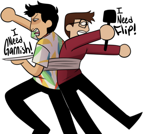 Crankiplier Is A Mess - Crankiplier Fanart (500x463), Png Download