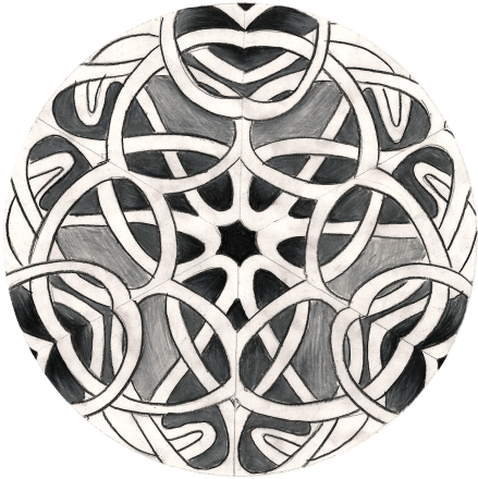 Radial Symmetry In Art (450x451), Png Download