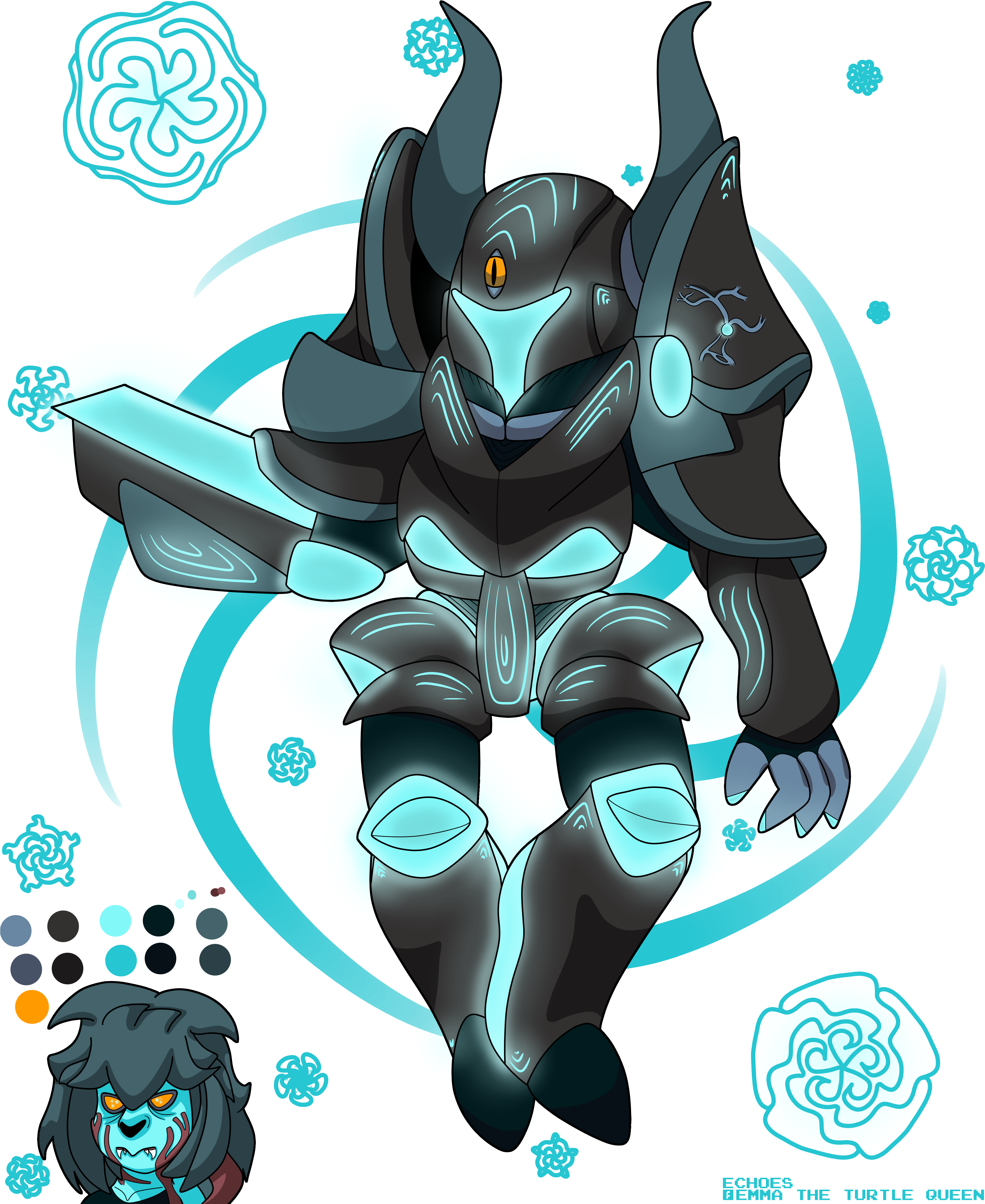 Black Knight And Dark Samus Fusion - Illustration (4000x4900), Png Download