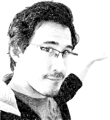 Markiplier By Jasonyut On Deviantart Black And White - Markiplier Transparent Png (489x497), Png Download