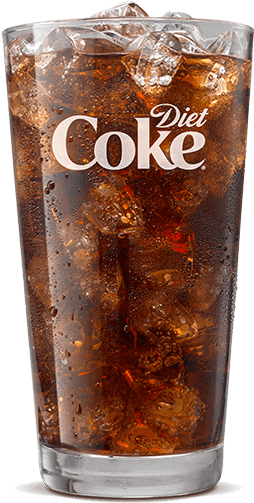 Diet Coke Glass Icy (500x540), Png Download
