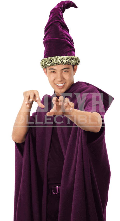 Fancy Purple Wizard Hat (850x850), Png Download
