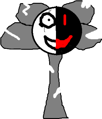 Flowey (342x416), Png Download