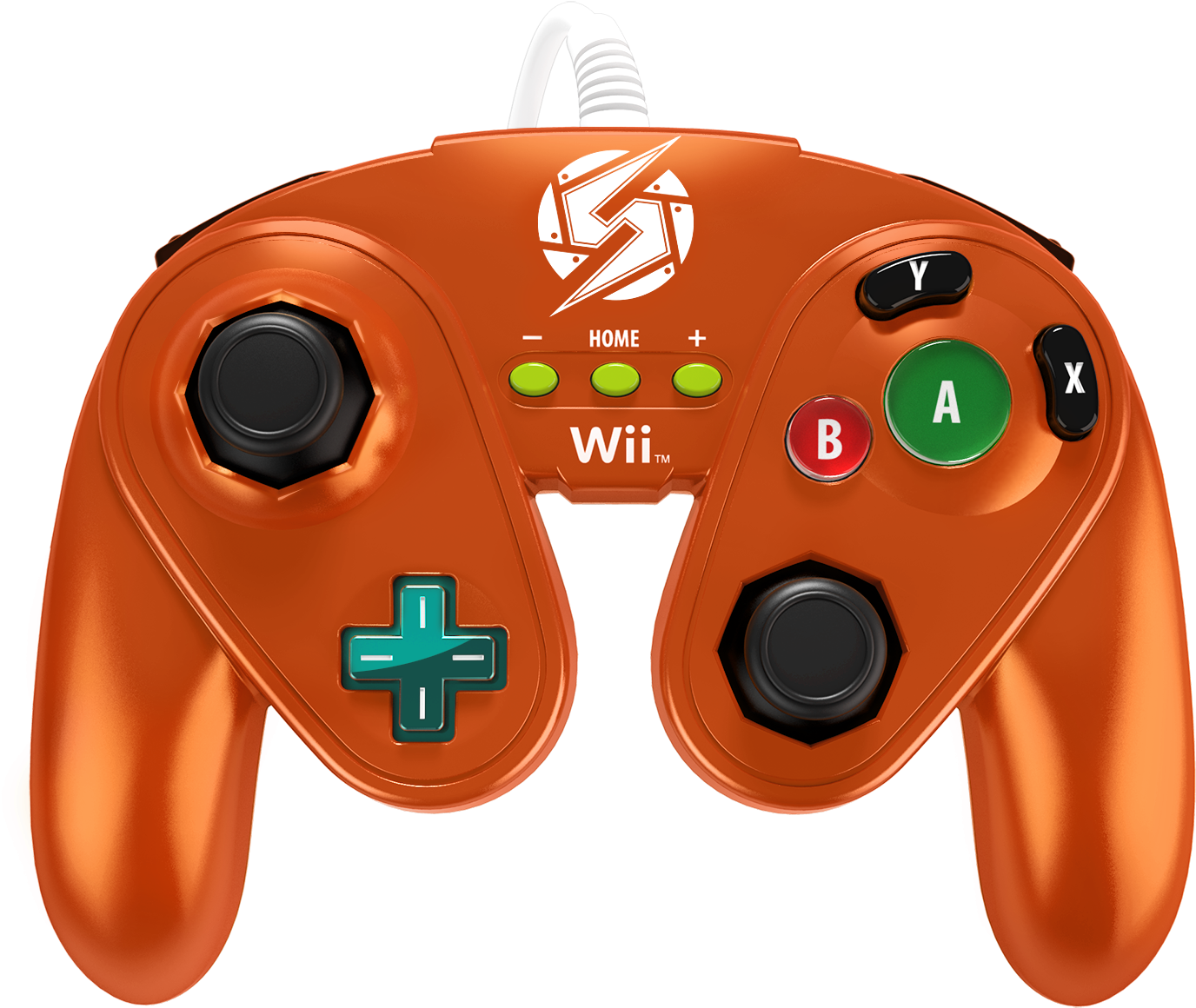 Wired Fight Pad Samus - Pdp Wired Fight Pad For Wii U - Samus (1630x1630), Png Download