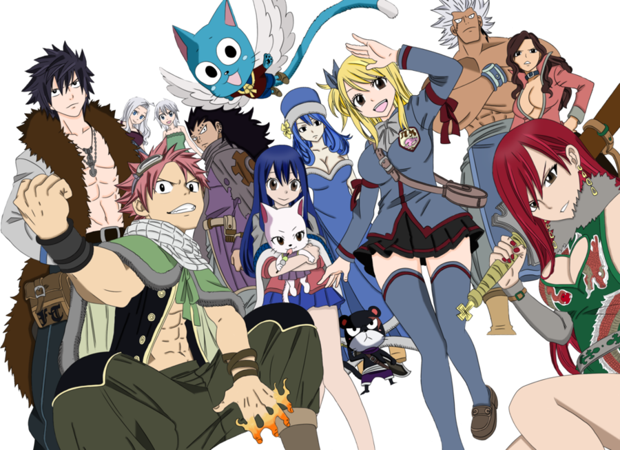 Download Fairy Tail Group Png Clipart Juvia Lockser - Fairy Tail 2018 Poster (900x653), Png Download