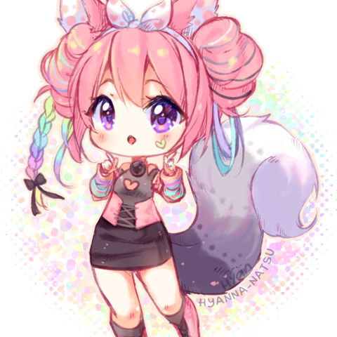 Hyanna Natsu Chibi Sheep Girl (480x480), Png Download