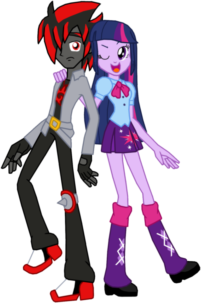 Ferrokiva, Commission, Crossover, Edgy, Equestria Girls, - Shadow Y Twilight (1024x1365), Png Download