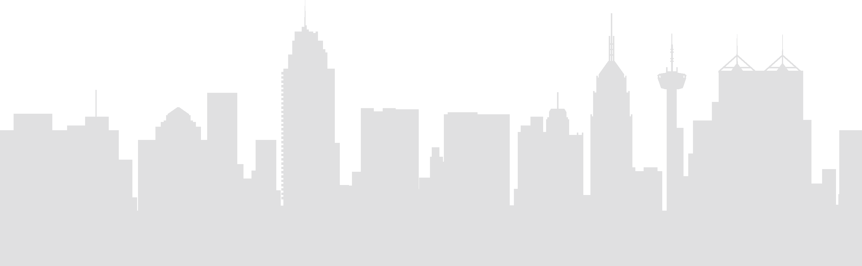 San Antonio Skyline Decal Sticker Pink 12 (2917x903), Png Download