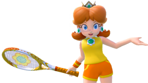 Princess Daisy Mario Tennis Aces Orange Toy - Mario Tennis Aces Daisy (540x304), Png Download