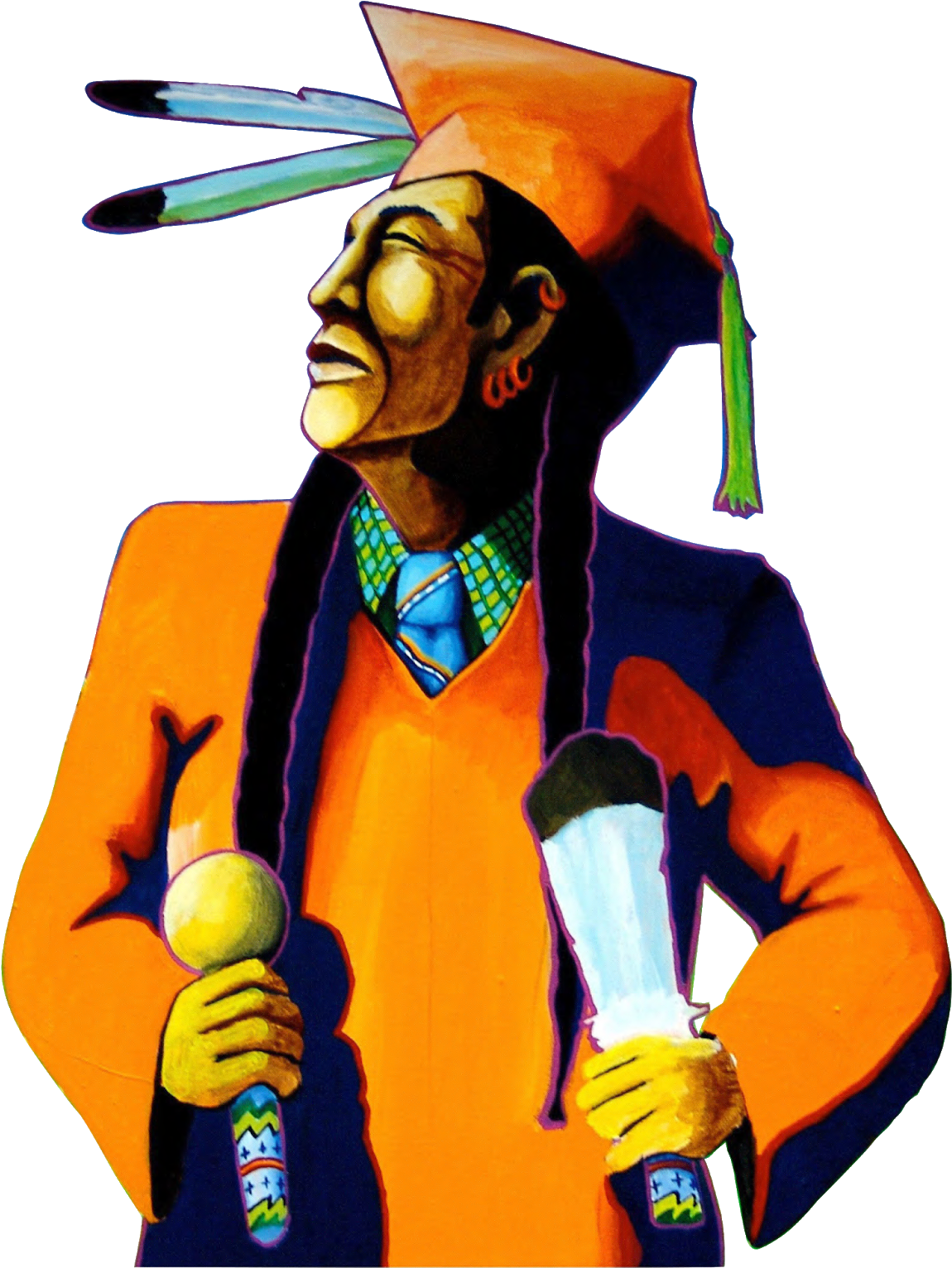 Native American Cultural Symposium To Be Held June - Bunky Echo Hawk Art (1288x1600), Png Download