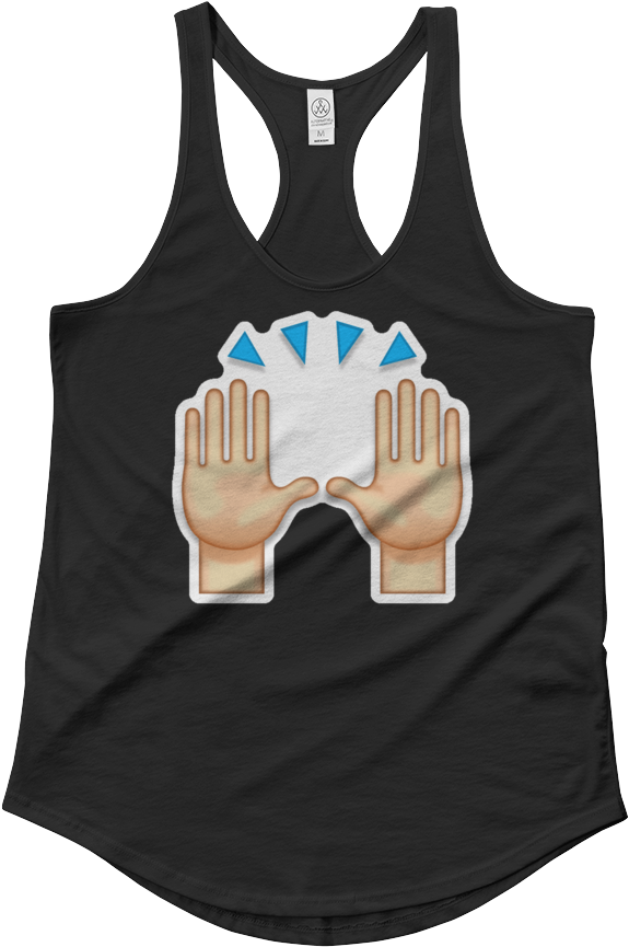 Women's Emoji Tank Top - Vintage Detailed 1920's Star Map * Women's Black Shirttail (1000x1000), Png Download