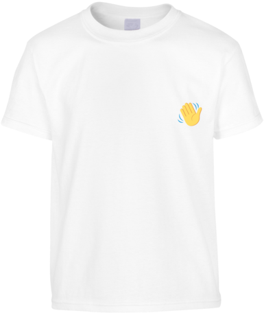 Wave Emoji T-shirt - T-shirt (480x600), Png Download