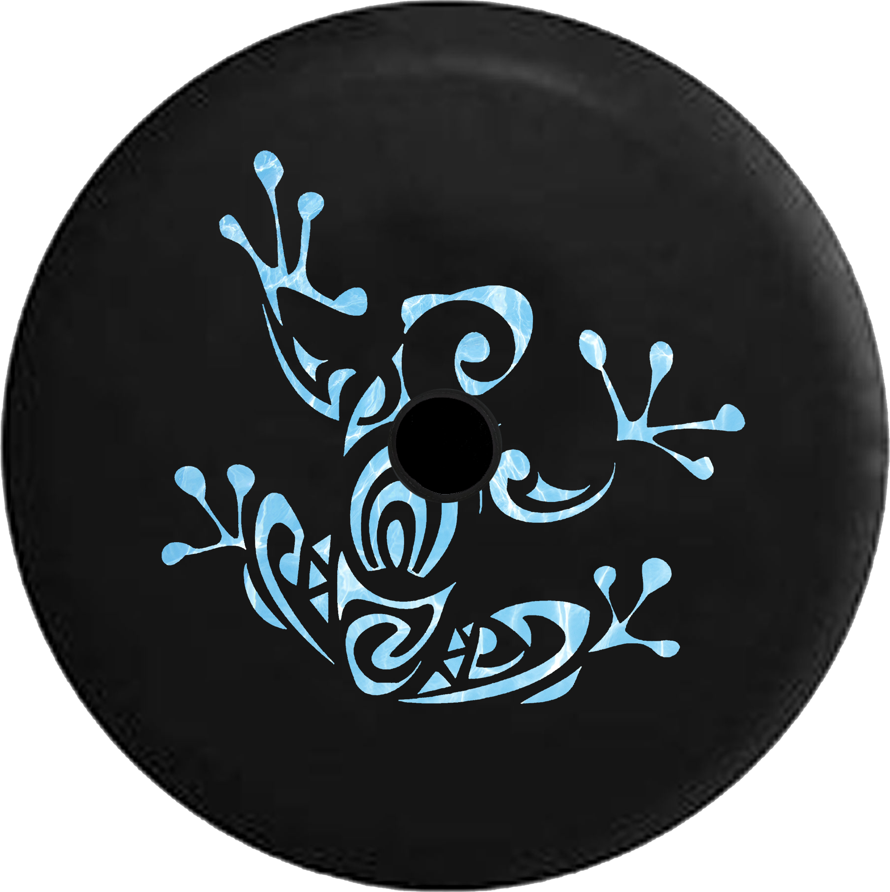 Water Sea Tribal Tree Frog - Ride Catalog Flag - Tree Frog Funky Rainforest Endangered (1024x1026), Png Download