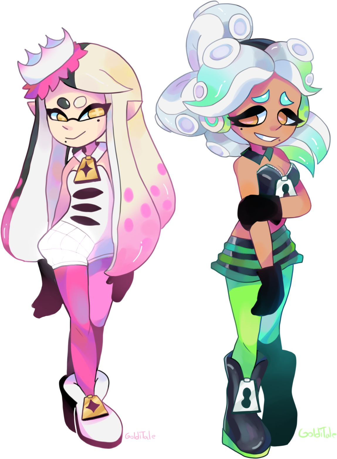 Callie Pearl And Marie Marina Fusions - Pearl Off The Hook (1300x1800), Png Download