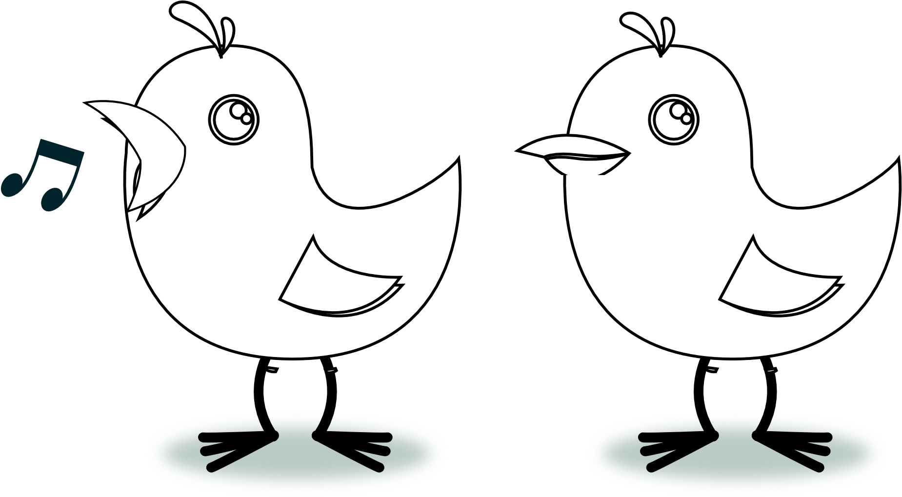 Peace Dove 8 4 Black White Line Art Christmas Xmas - Cartoon (1979x1072), Png Download